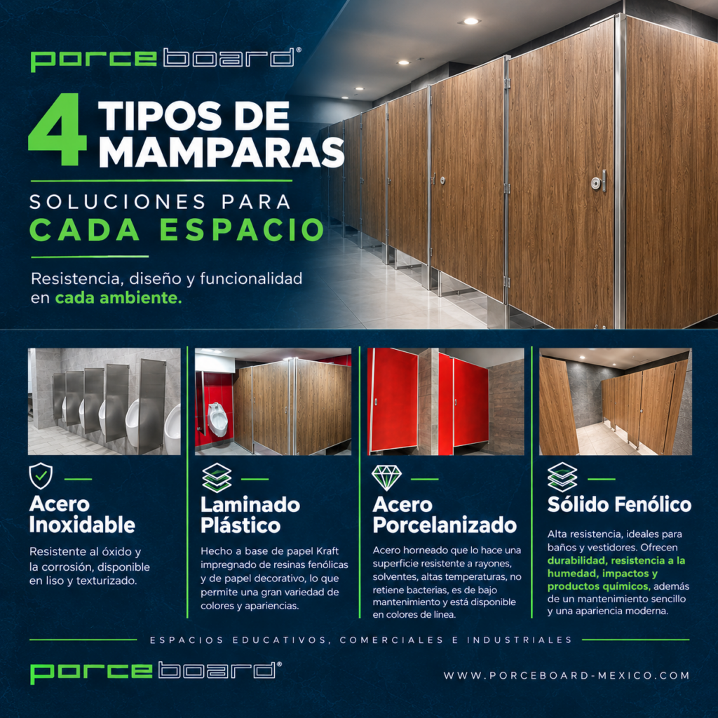 tipos de mamparas